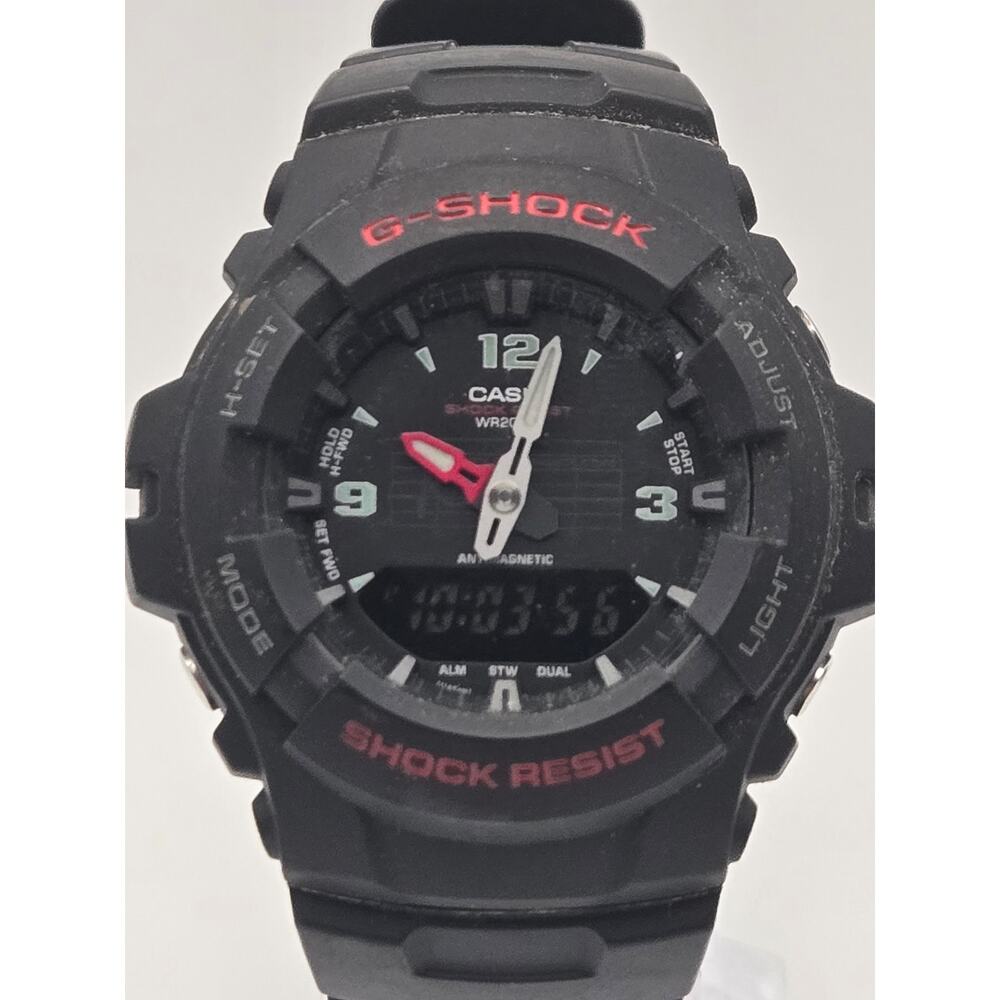 Casio G-Shock G-100 Watch Sport Matte Black Resin 200M WR Tactical Military Work
